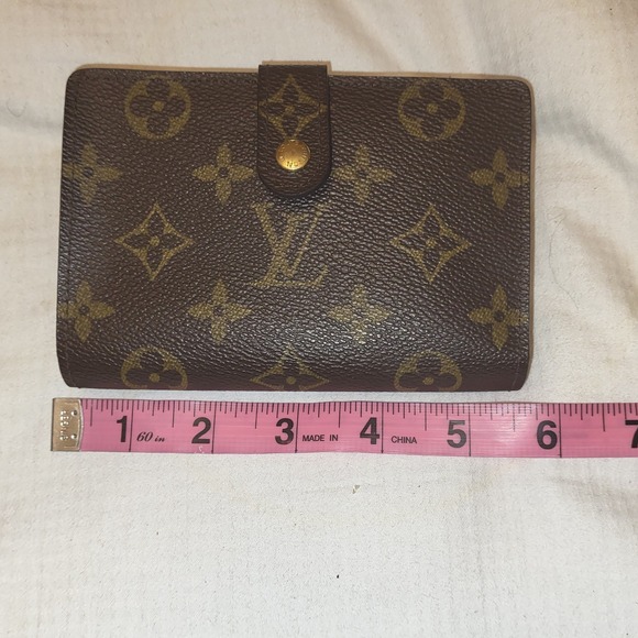 Louis Vuitton Authentic VTG Brown Monogram French Kisslock Wallet - Picture 11 of 13